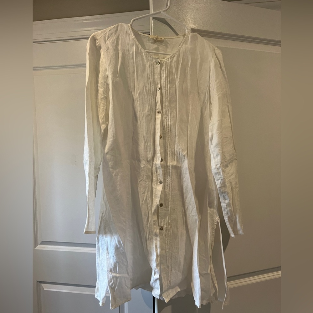 Eileen Fisher linen blouse!